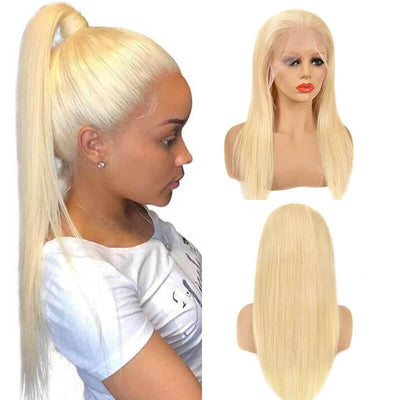 150% density 13x6 Brazilian 613 honey blonde lace front wigs - zsfwigs