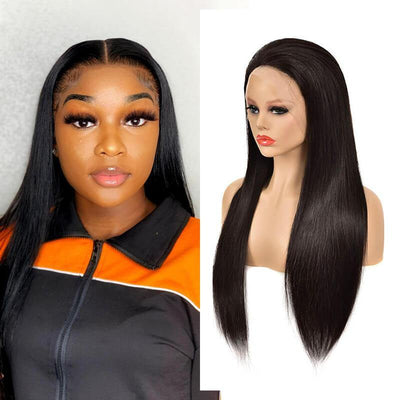 150% density Malaysian 13x4 human hair lace front wig - zsfwigs