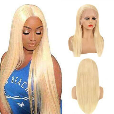 613 honey blonde Brazilian 13x4 lace front wig 150% density - zsfwigs