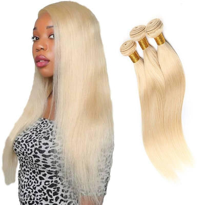 Brazilian 613 honey blonde human hair extensions 3 bundles/lot - zsfwigs