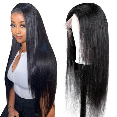 Brazilian pre plucked full lace wig human hair straight 150% density - zsfwigs